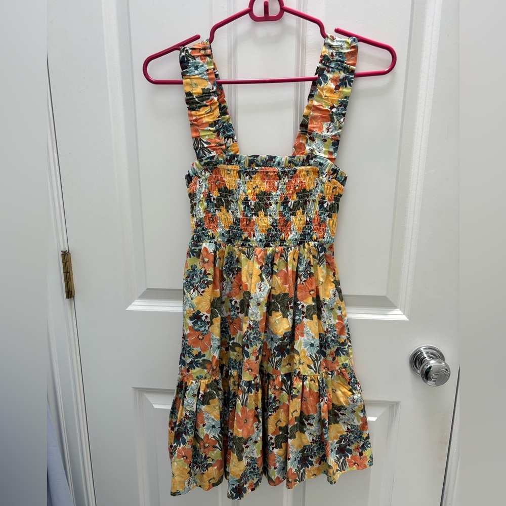 Abercrombie Floral Sundress with Ruffled Straps